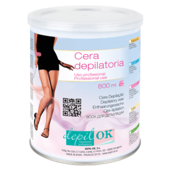 Cera Depilatória Depil Ok Lata com 800Gr